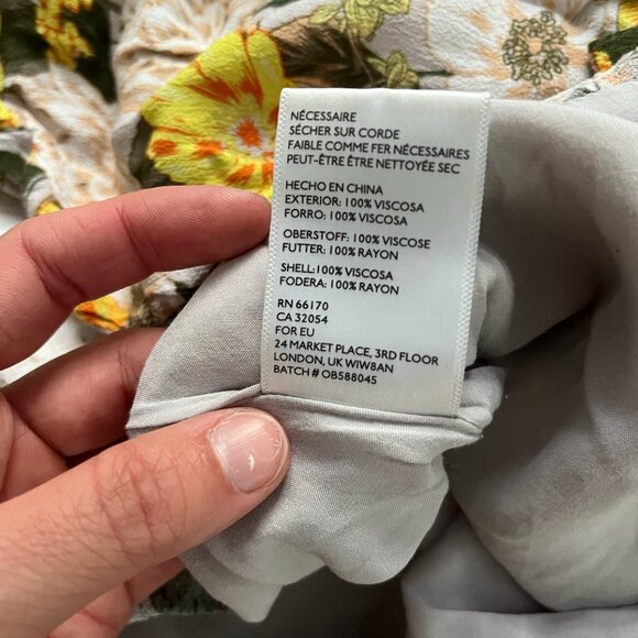 Kimchi Blue Romper - Yellow Floral - Picture 4 of 8